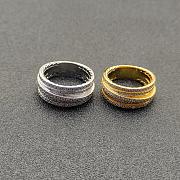 David Yurman Pave Crossover Ring in 18K Yellow Gold with Diamonds - 2