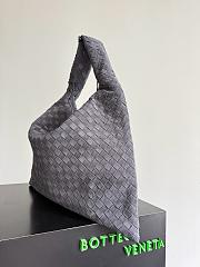 Bottega Veneta Large Hop Shoulder Bag Grey 53x24x13cm - 5