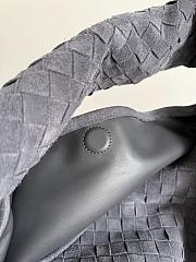 Bottega Veneta Large Hop Shoulder Bag Grey 53x24x13cm - 4