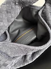 Bottega Veneta Large Hop Shoulder Bag Grey 53x24x13cm - 2