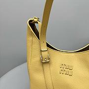 Miu Miu Large Leather Bucket Bag 23x30x13cm - 6