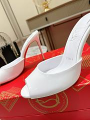 Christian Louboutin Bridal Me Dolly Patent Leather Mules with 10cm Heels - 4