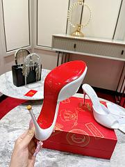 Christian Louboutin Bridal Me Dolly Patent Leather Mules with 10cm Heels - 5