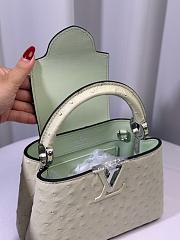 Louis Vuitton Ostrich Capucines Mini Vert Celadon 21cm - 5