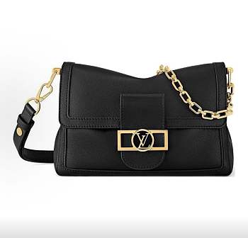 Louis Vuitton Dauphine Soft Bag (Black) 24x17x9cm