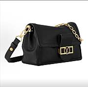 Louis Vuitton Dauphine Soft Bag (Black) 24x17x9cm - 3