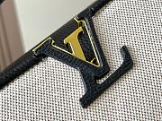 Louis Vuitton Canvas Taurillon Capucines MM Black Small 21x14x8cm - 3