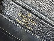 Louis Vuitton Canvas Taurillon Capucines MM Black Small 21x14x8cm - 2