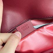 Gucci burgundy velvet Mattresse small GG Mamont handbag 26x5x7cm - 2