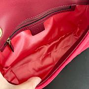 Gucci burgundy velvet Mattresse small GG Mamont handbag 26x5x7cm - 6
