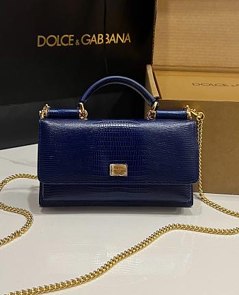 DOLCE&GABBANA Lizard-Print Mini Bag