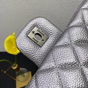 Chanel Metallic Calfskin Quilted XXL Travel Flap Bag Silver 46x14x26 - 5