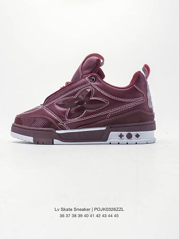 Louis Vuitton LV Skate Sneaker Bordeaux Red
