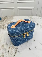 Louis Vuitton Nice Mini Clutch Bag Blue - 20x13.5x12 cm - 5