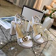 GucciMarmont leather sandals White Leather 10cm heel - 1
