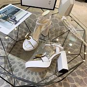 GucciMarmont leather sandals White Leather 10cm heel - 6