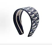 Christian Dior Oblique Headband Blue - 1
