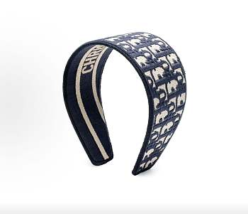 Christian Dior Oblique Headband Blue
