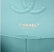 Chanel Caviar Quilted Medium Double Flap Light Blue 25cm - 2