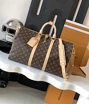 Louis Vuitton Keepall Bandouliere Monogram 45 Canvas Travel Bag 45x27x20 - 1