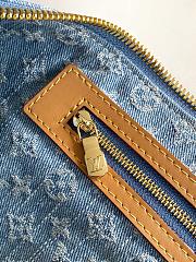 Louis Vuitton Keepall Bandouliere 45 Sky Blue Denim 45x27x20cm - 5
