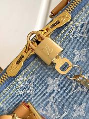 Louis Vuitton Keepall Bandouliere 45 Sky Blue Denim 45x27x20cm - 4