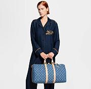 Louis Vuitton Keepall Bandouliere 45 Sky Blue Denim  002 45x27x20cm - 2