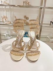 René Caovilla CHANDELIER CHAMPAGNE SANDAL Heel height 9.5cm - 3