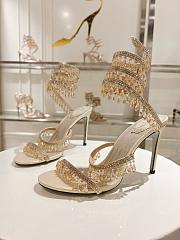 René Caovilla CHANDELIER CHAMPAGNE SANDAL Heel height 9.5cm - 4