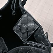 Bottega Veneta  Nappa Intrecciato Small Parachute Shoulder Bag Black 21x17x16.5cm - 5