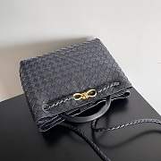 Bottega Veneta Medium Andiamo Fondant Handbag, Black, 32cm - 5