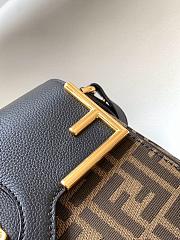 Versace x Fendi Fendace La Medusa Top Handle Bag Zucca Canvas and Leather Medium Crossbody Bag 25x9.5x18cm - 6