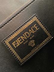 Versace x Fendi Fendace La Medusa Top Handle Bag Zucca Canvas and Leather Medium Crossbody Bag 25x9.5x18cm - 4