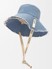Loewe denim panama with Loewe embossed leather patch - 4