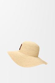 Sun hat in raffia and calfskin - 5