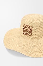 Sun hat in raffia and calfskin - 3