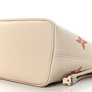 Louis Vuitton Empreinte Monogram Giant Neverfull MM Creme Rose Trianon 32cm - 3