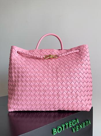 Bottega Veneta Medium Andiamo Bag Pink 45cm