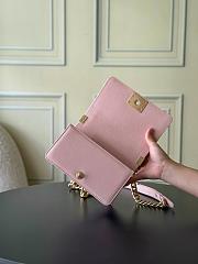 Chanel Boy Medium - Caviar 25CM Quilted Pink Gold Hardware Series 25 - 4