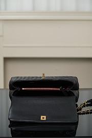 Chanel Coco Handle Flap Quilted Black 18x29x12 - 5