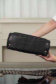 Chanel Coco Handle Flap Quilted Black 18x29x12 - 3