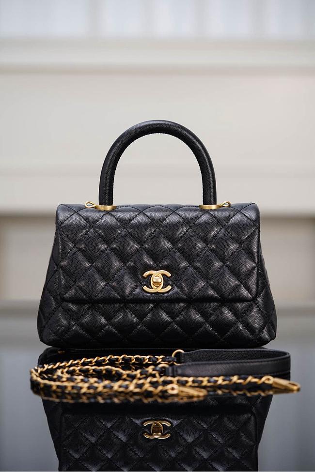 Chanel Coco Handle Flap Quilted Black small 24cm - 1