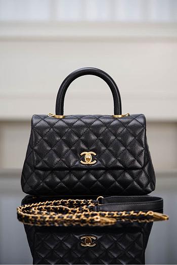 Chanel Coco Handle Flap Quilted Black small 24cm