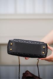 Chanel Coco Handle Flap Quilted Black small 24cm - 5