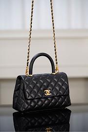 Chanel Coco Handle Flap Quilted Black small 24cm - 3