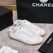 Chanel White calfskin sneakers - 1