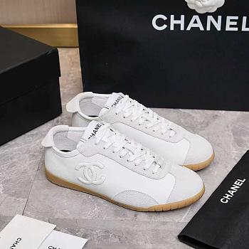 Chanel White calfskin sneakers
