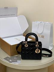 Mini Lady Dior handbag Black  20x18x8 - 1