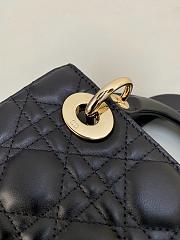 Mini Lady Dior handbag Black  20x18x8 - 6