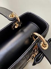 Mini Lady Dior handbag Black  20x18x8 - 5